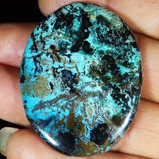 Cabochon azurite naturale usato  Spedire a Italy