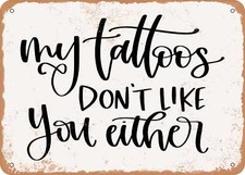 Metal sign tattoos for sale  USA