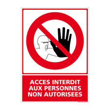 Panneau accès interdit d'occasion  Cambrai