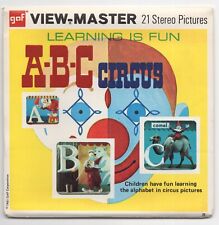 Abc Circo Infantil Abecedario View-Master Paquete #B-411 Con Factory Test Rollos comprar usado  Enviando para Brazil