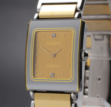 [Perto de ESTADO PERFEITO] RADO DiaStar 153.0319.3N 2P relógio feminino quartzo cerâmica ouro diamante, usado comprar usado  Enviando para Brazil