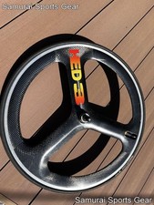 HED3 Carbon Clincher 650c roda dianteira Aero Tri Spoke contra-relógio usado comprar usado  Enviando para Brazil
