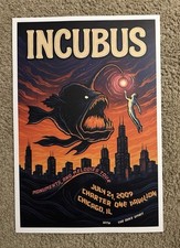 Incubus 2009 poster for sale  Plainfield