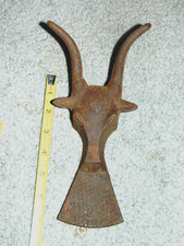Vintage Ferro Fundido Bull Steer Longhorn Boot Jack Sapato Chifre 9" Batente de Porta Longa comprar usado  Enviando para Brazil