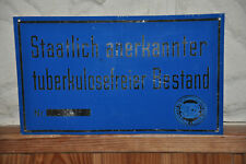 Altes blechschild landwirtscha gebraucht kaufen  Limbach-Oberfrohna