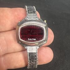 Usado, Vintage 1970 Bulova Computron Relógio Feminino N6 LED VERMELHO Aço Inoxidável (não testado) comprar usado  Enviando para Brazil