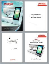Janome mc15000 instruction for sale  Petersburg