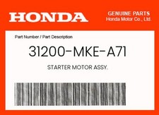 STARTER MOTOR ASSY. [S] - Honda, 31200-MKE-A71 comprar usado  Enviando para Brazil