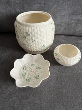 Belleek shamrock basket for sale  ELY