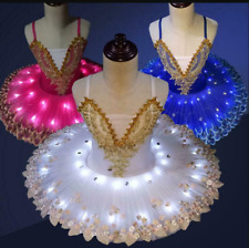 Fantasia profissional de balé leve LED tutu vestido bailarina fantasia palco meninas comprar usado  Enviando para Brazil