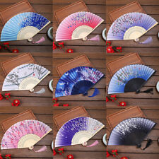 Folding fan silk for sale  Shipping to Ireland