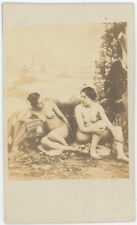 CDV Erótico Circa 1865. Deux Mujeres Sin En Un Décor. Nu. Erotica, usado comprar usado  Enviando para Brazil