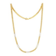 Diamantcollier bicolor gelbgol gebraucht kaufen  Berlin