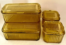 CONJUNTO DE GELADEIRA VINTAGE FEDERAL VIDRO ÂMBAR comprar usado  Enviando para Brazil