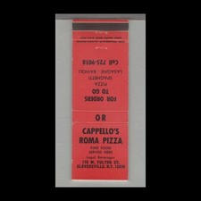 Matchbook cover pizza for sale  Raymond