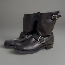 Bota de Couro Preto Frye Veronica, Tamanho 8.5 B Nova Sem Caixa Boa!! Frete grátis!, usado comprar usado  Enviando para Brazil