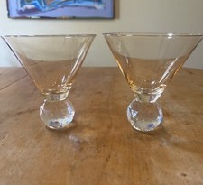 2 taças de champanhe base discoteca coquetel Martini Cosmo cor damasco leve comprar usado  Enviando para Brazil