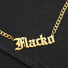 Usado, Colar personalizado nome personalizado pingente de aço inoxidável joia presente feminino masculino comprar usado  Enviando para Brazil