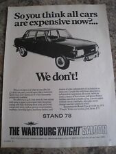 Wartburg knight saloon for sale  BRISTOL
