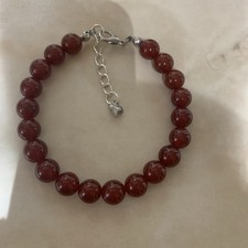 Carnelian gemstone bracelet for sale  LONDON