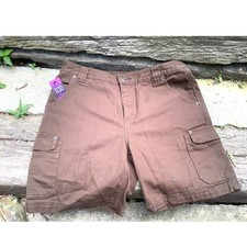 Shorts de carga feminino Duluth Trading Park Ranger resistente caminhada 10 marrom 32x8" comprar usado  Enviando para Brazil