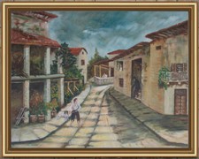 Arte naifscena antico usato  Italia