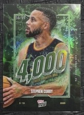 Topps AHORA #13 2025 Steph Curry 4000 3 punteros verde 56/99 segunda mano  Embacar hacia Mexico