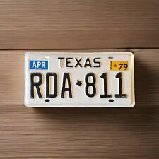 Placa de licença Texas 1979 RDA*811 preto e branco homem caverna pub bar decoração garagem  comprar usado  Enviando para Brazil