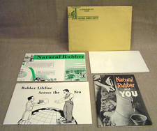 Usado, 1950's Natural Rubber Bureau School Teaching Kit w/Book & Posters w/ Envelope comprar usado  Enviando para Brazil