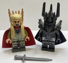 Lote de minifiguras Lego Senhor dos Anéis Thranduli e Sauron (Leia a descrição) comprar usado  Enviando para Brazil