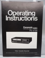 Manual de instruções de instalação Panasonic Omnivision VCR VHS comprar usado  Enviando para Brazil