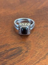 Onyx silver ring for sale  Geneva