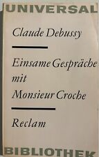 Debussy - Einsame Gespräche mit Monsieur Croche, Debussy, Claude. 1971 comprar usado  Enviando para Brazil