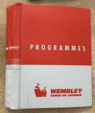 Wembley programme binder. for sale  WIDNES