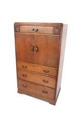 Vintage oak tallboy for sale  CORBY