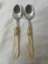 Usado, Colheres Bugatti Itália Aladdin ouro creme aço inoxidável 18/10 comprar usado  Enviando para Brazil