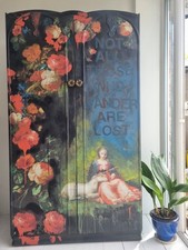 Painted wardrobe upcycled for sale  DORCHESTER