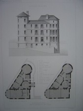 Grande gravure plan d'occasion  Brumath