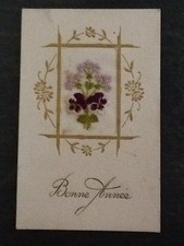 Carte brodee pensees d'occasion  Vasles