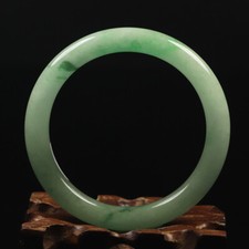 Usado, Pulseira de jade chinesa 55 mm verde esmeralda jadeíta 10595 comprar usado  Enviando para Brazil