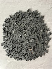 LOTE LEGO 334 PEÇAS CINZA AZULADO ESCURO 1X2 FUROS DE TIJOLOS GRADE DE ALVENARIA PALIÇADA comprar usado  Enviando para Brazil
