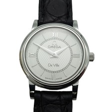 Omega Devil Prestige relógio De Ville quartzo círculo redondo mostrador branco analógico comprar usado  Enviando para Brazil