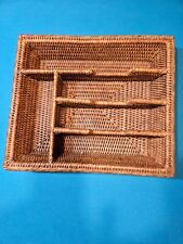 Rattan flatware tray for sale  Hessmer