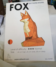 Papercraft fox model for sale  Mesa