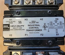 Transformador de controle industrial EGS Hevi-Duty Catalog #E050 0,050 KVA comprar usado  Enviando para Brazil