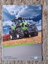 Deutz seria 7 TTV Broszura Ciągnik Ciągnik, używany na sprzedaż  Wysyłka do Poland