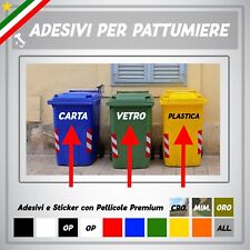 Adesivi pattumiere differenzia usato  Caserta