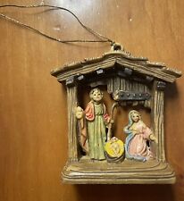 Weihnachtsornament krippe vint gebraucht kaufen  Lampertheim