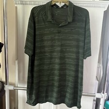 Camisa polo masculina Nike XL listras verdes DriFit desempenho manga curta golfe comprar usado  Enviando para Brazil