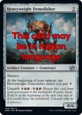 MTG HEAVYWEIGHT DEMOLISHER FOIL EXC - PESO MASSIMO DEMOLITORE 160 - BRO - MAGIC comprar usado  Enviando para Brazil